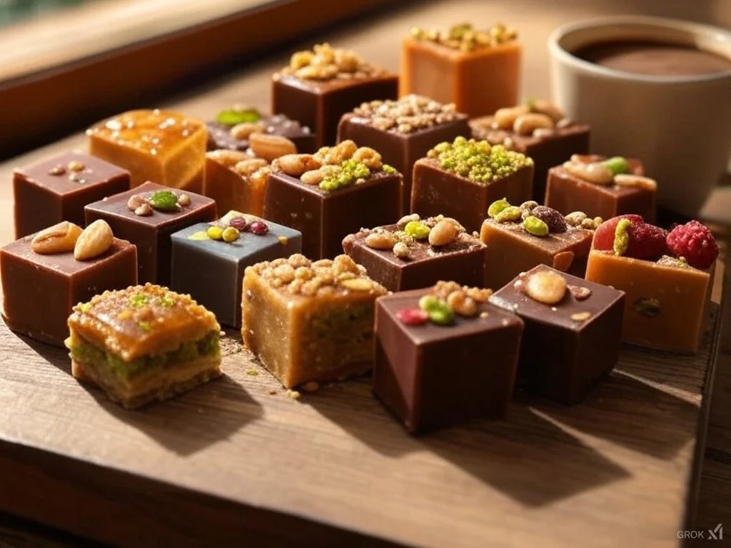 مكعبات الشوكولاتة