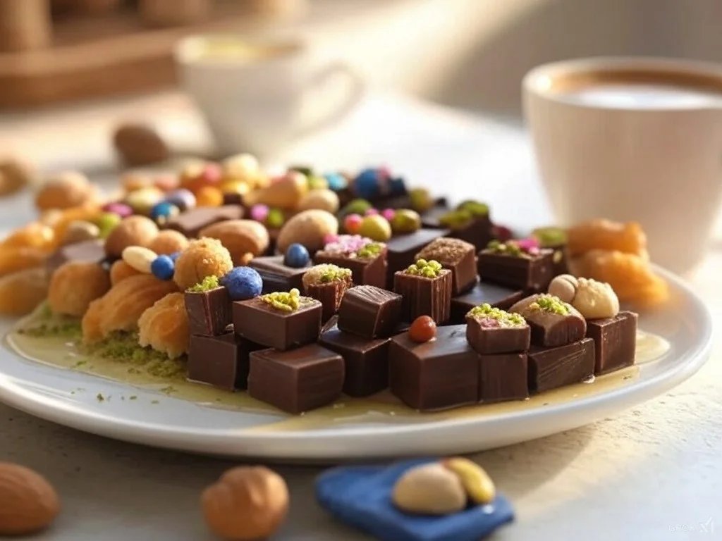 مكعبات الشوكولاتة