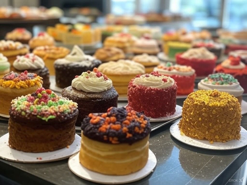 كيك فانيليا طبقات مع فواكه