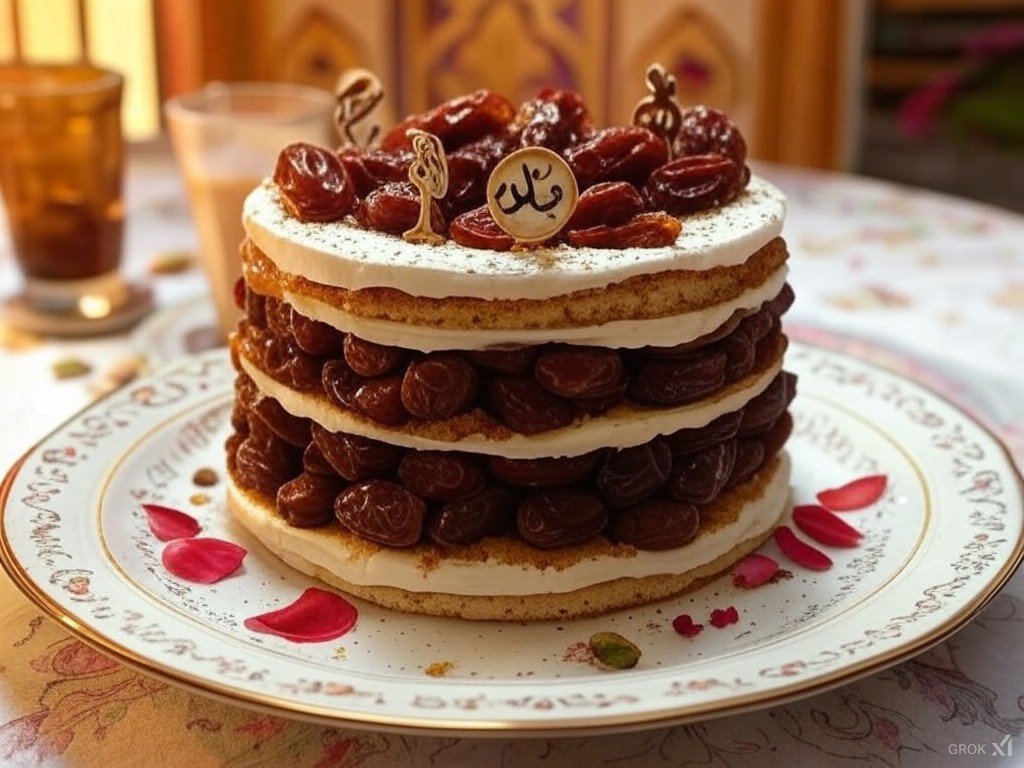 كيك طبقات التمر – مزيج فاخر من الأصالة والمذاق الرائع!