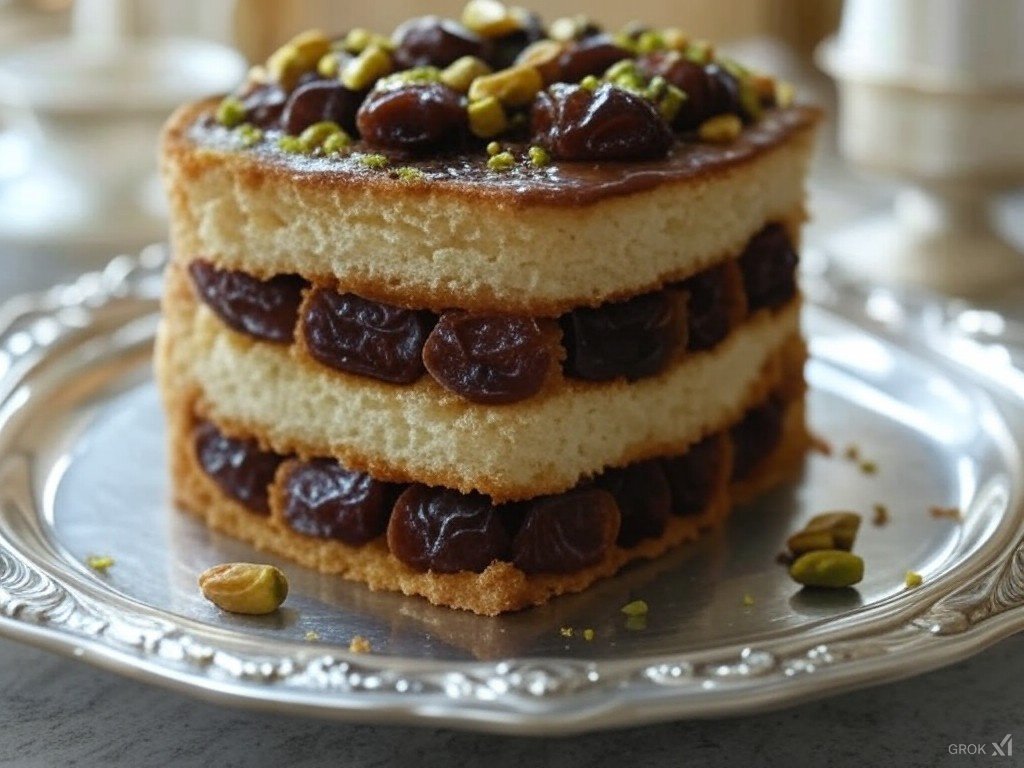 كيك الشوكولاتة المحشي بالتين – مزيج فاخر من النكهات الشرقية والغربية!